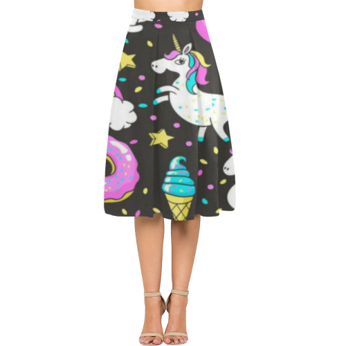 unicorn doughnuts Aoede Crepe Skirt (Model D16)