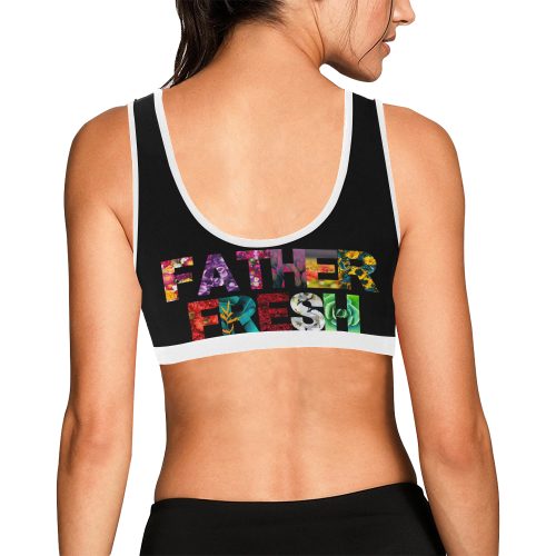 Father Fresh Floral Women's All Over Print Sports Bra (Model T52)