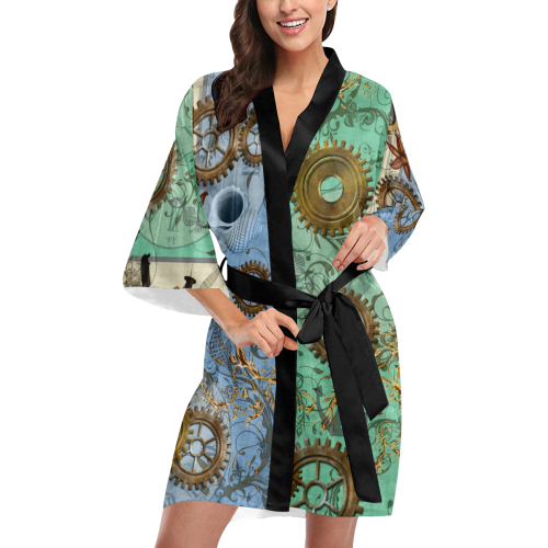 Nautical Steampunk Kimono Robe
