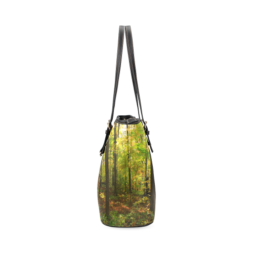 Maple Forest Leather Tote Bag/Large (Model 1640)