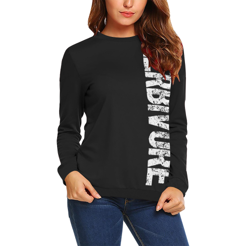 Herbivore (vegan) All Over Print Crewneck Sweatshirt for Women (Model H18)