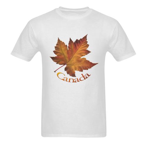 Canada Maple Leaf Souvenir T-shirts - Au Men's T-shirt in USA Size (Two Sides Printing) (Model T02)