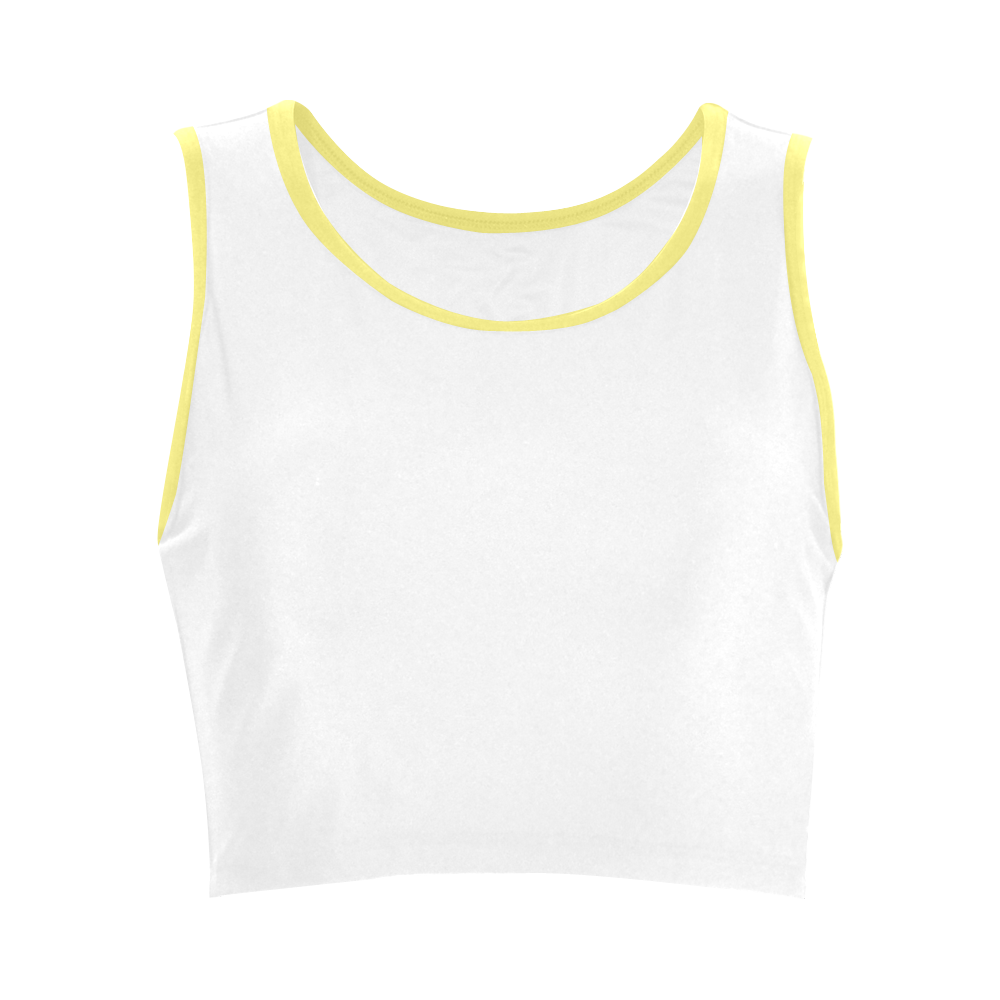 white and yellow crop top