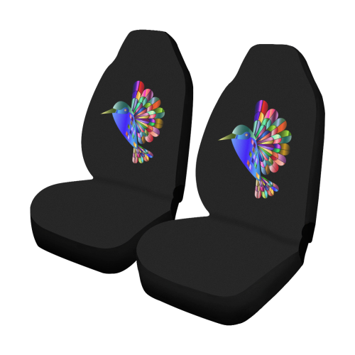 Rainbow Hummingbird Car Seat Covers (Set of 2)