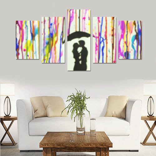 abstract lovers Canvas Print Sets C (No Frame)