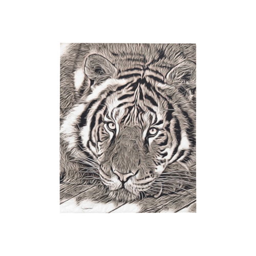 Rustic Style - Tiger by JamColors Quilt 40"x50"
