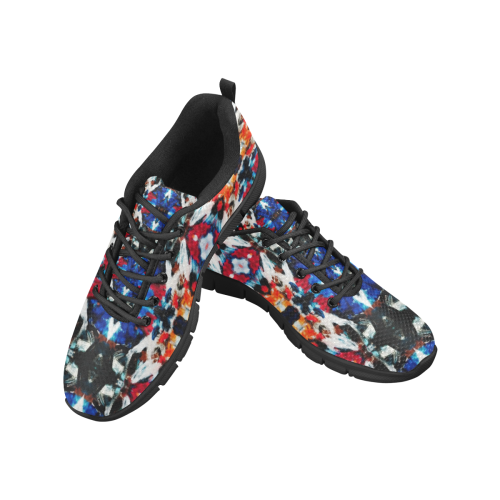 abstract pattern Women's Breathable Running Shoes (Model 055)