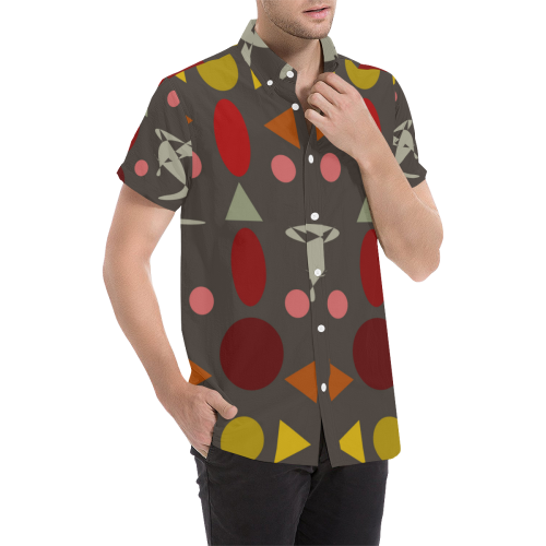 zappwaits 07052020 Men's All Over Print Short Sleeve Shirt/Large Size (Model T53)