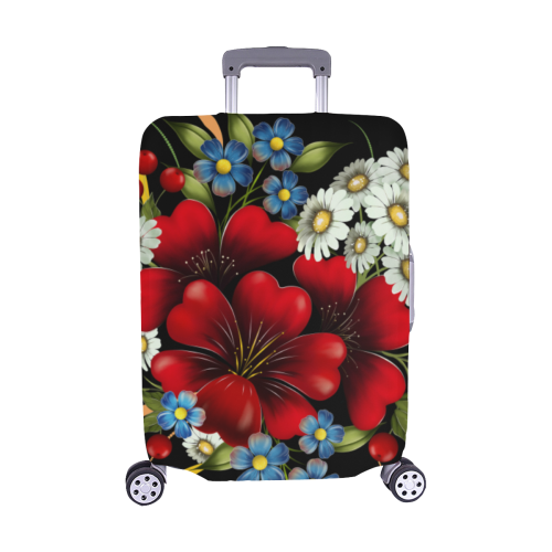 Bouquet Of Flowers Luggage Cover/Medium 22"-25"