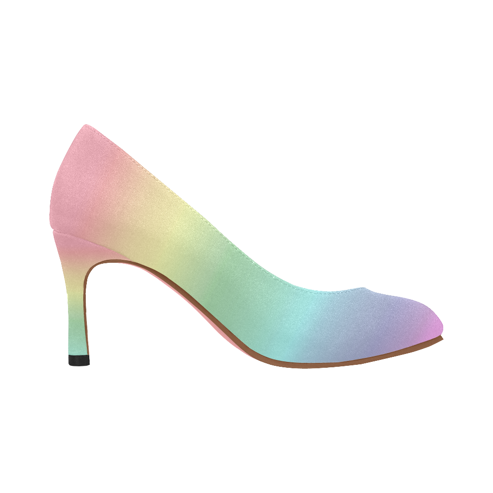 pastel rainbow heels
