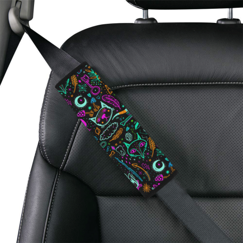 Funny Nature Of Life Sketchnotes Pattern 2 Car Seat Belt Cover 7''x8.5''