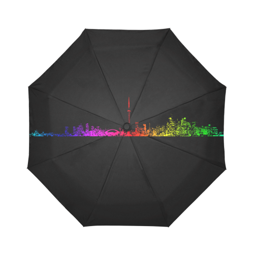 Toronto Rainbow Auto-Foldable Umbrella (Model U04)