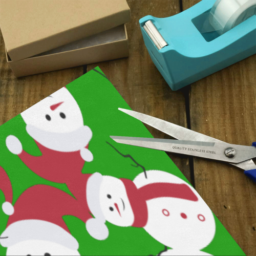 Snowman Gift Wrapping Paper 58"x 23" (1 Roll)