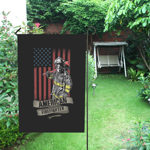 American Firefighter Garden Flag 28''x40'' （Without Flagpole）