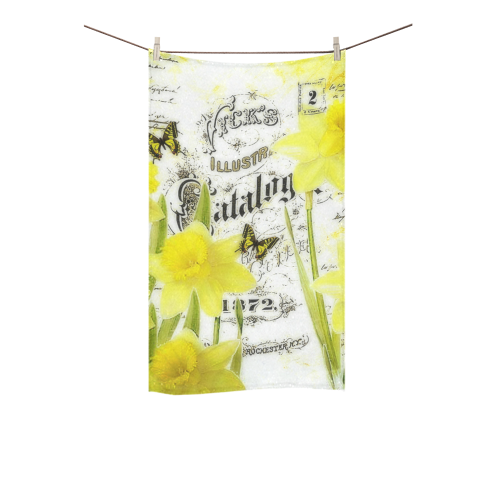 vintage daffodils Custom Towel 16"x28"
