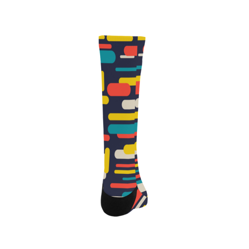 Colorful Rectangles Men's Custom Socks