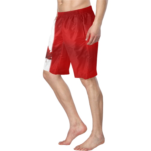 Canada Flag Swimtrunks Plus Size Men's Swim Trunk/Large Size (Model L21)