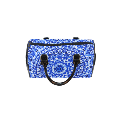 Blue Mandala Mehndi Style G403 Boston Handbag (Model 1621)