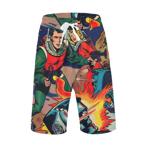 Battle in Space Men's All Over Print Casual Shorts (Model L23)
