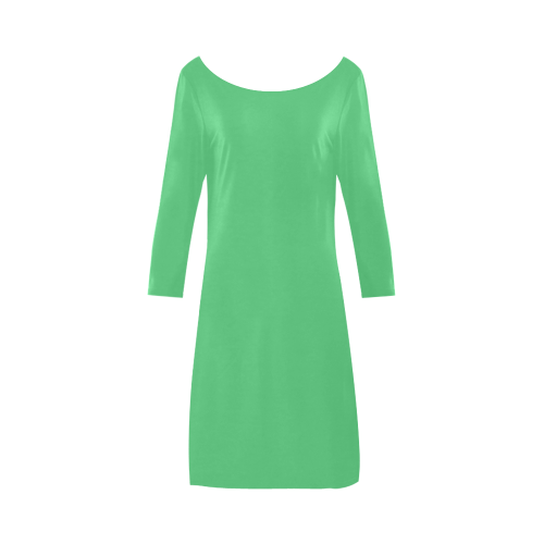 color Paris green Bateau A-Line Skirt (D21)