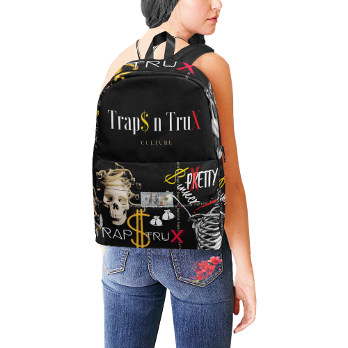 Black 25 Trap$ n TruX Backpack Unisex Classic Backpack (Model 1673)