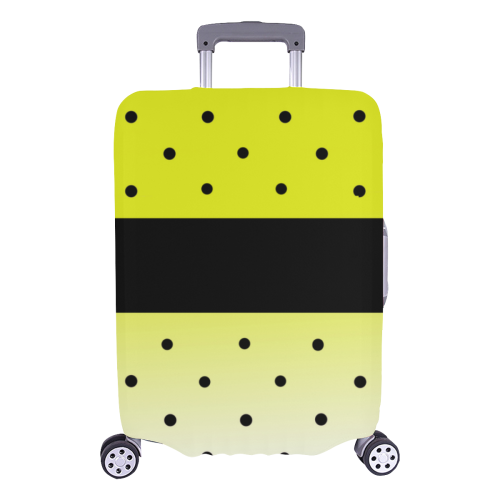 polka yellow Luggage Cover/Large 26"-28"