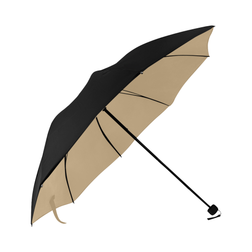 color tan Anti-UV Foldable Umbrella (Underside Printing) (U07)
