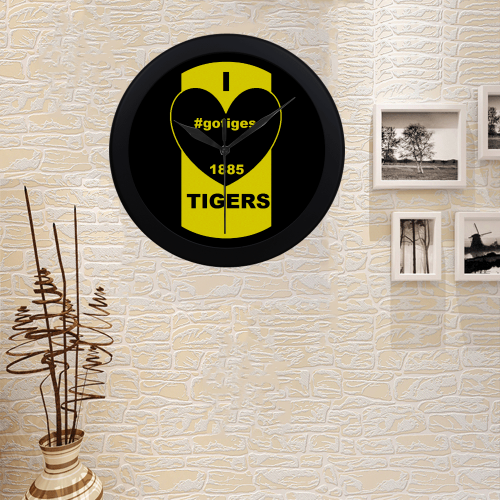 TIGERS- Circular Plastic Wall clock