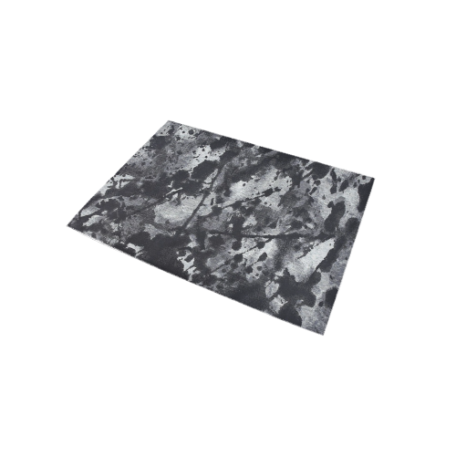 Ayumi Charcoal, White, Black Abstract Area Rug 5'x3'3''