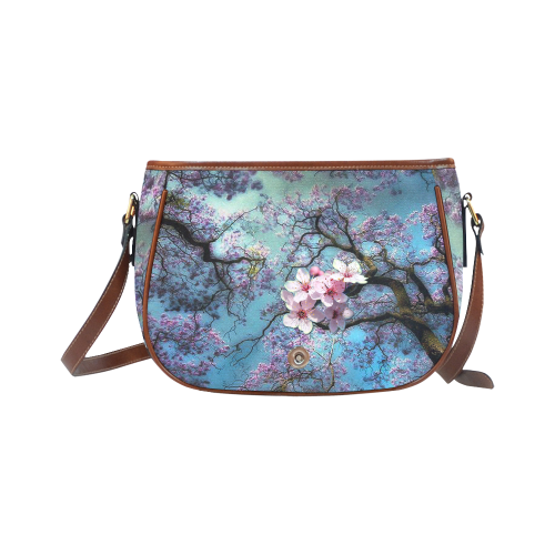 Cherry Blossoms Saddle Bag/Large (Model 1649)