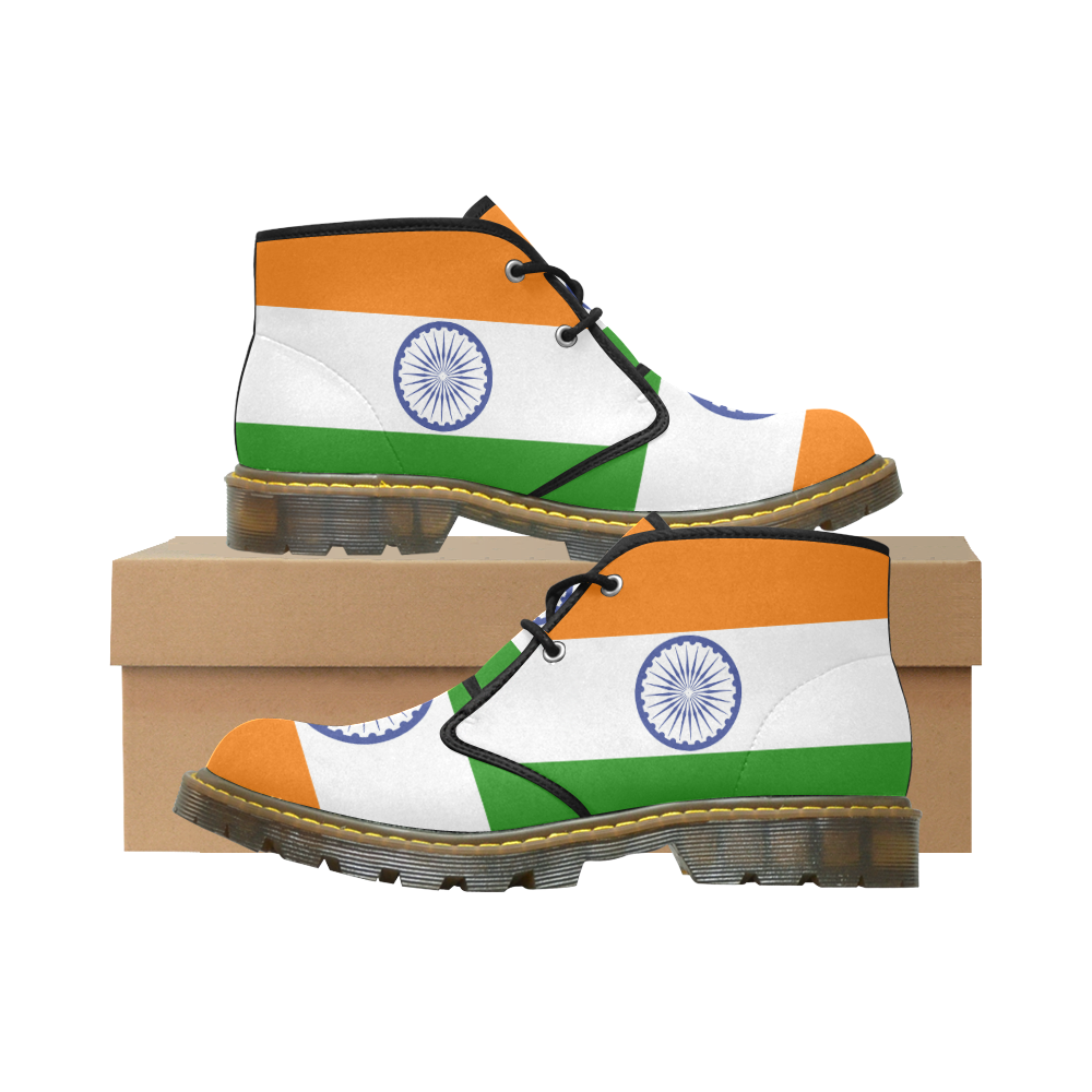 INDIA FLAG Women's Nubuck Chukka Boots (Model 2402) ID D3119002