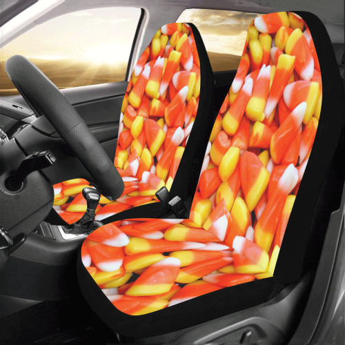 Halloween Candy Corn Car Seat Covers (Set of 2)