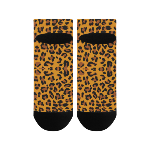 Orange Leopard Women's Ankle Socks