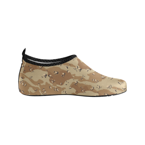 Vintage Desert Brown Camouflage Men's Slip-On Water Shoes (Model 056)