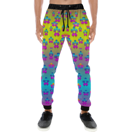 flowers in the most beautiful sunshine Men's All Over Print Sweatpants (Model L11)