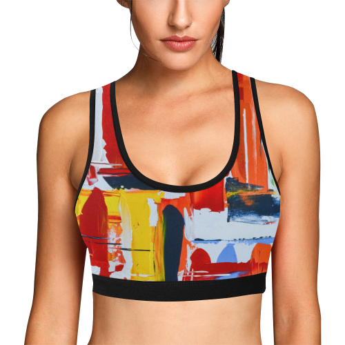 Reflections Women's All Over Print Sports Bra (Model T52)