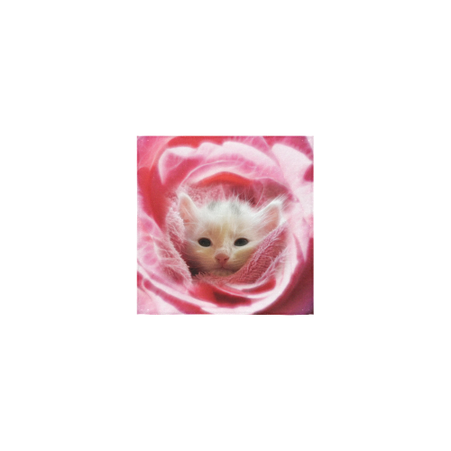 Kitty Loves Pink Square Towel 13“x13”