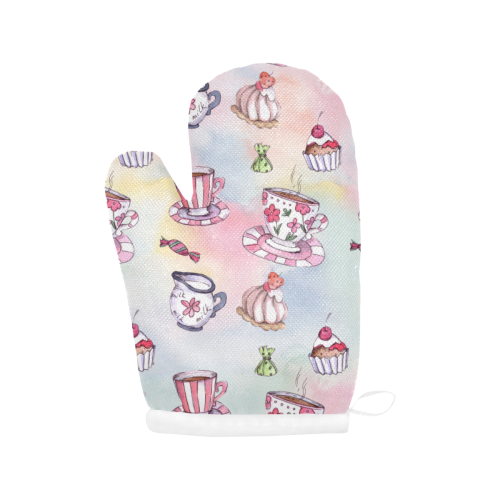 Coffee and sweeets Oven Mitt (Two Pieces)