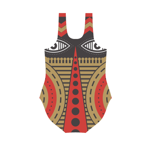 illuminati tribal Vest One Piece Swimsuit (Model S04)