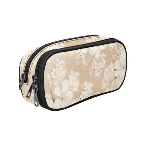 delicate floral pattern,softly Pencil Pouch/Large (Model 1680)