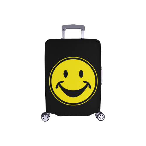 Funny yellow SMILEY for happy people Luggage Cover/Small 18"-21"