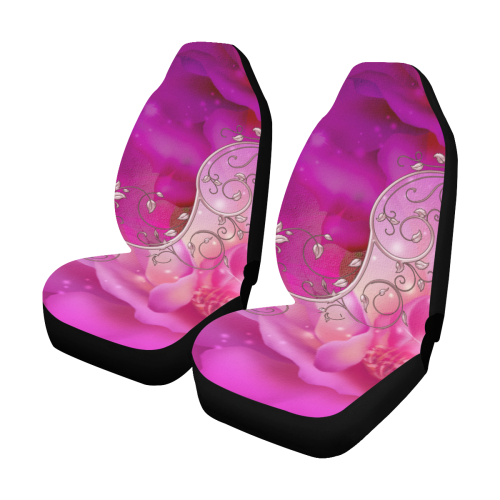 Wonderful floral design Car Seat Covers (Set of 2)