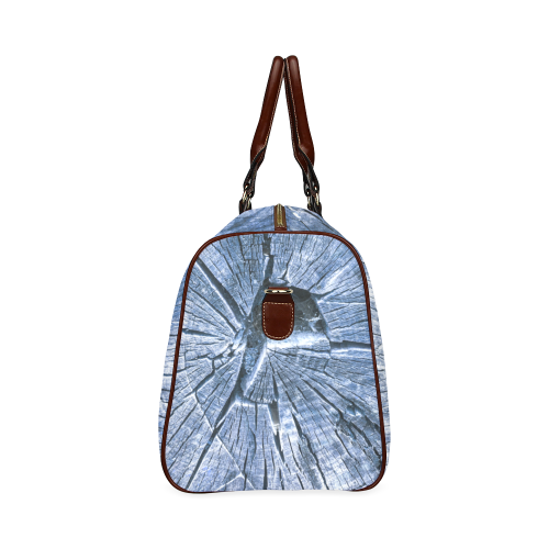 Blue tile tree Waterproof Travel Bag/Large (Model 1639)