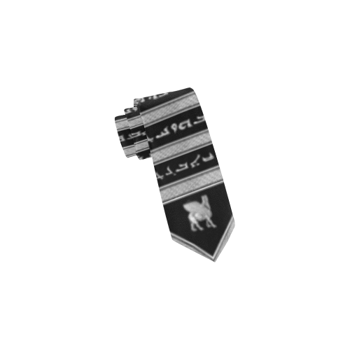Silver Alphabet Lamassu Classic Necktie (Two Sides)