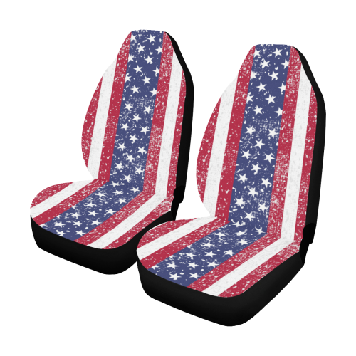 American Flag Distressed Car Seat Covers (Set of 2)