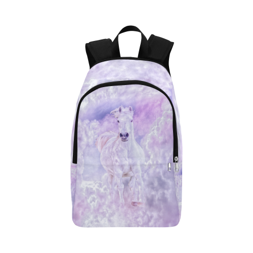 Girly Romantic Horse Of Clouds Fabric Backpack for Adult (Model 1659)
