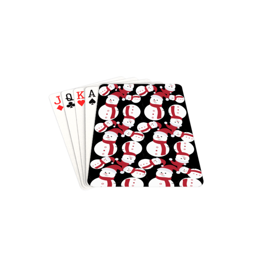Snowman Pattern Playing Cards 2.5"x3.5"