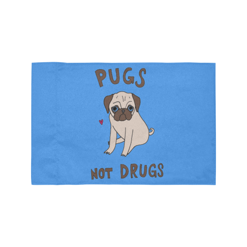 PUGS NOT DRUGS Motorcycle Flag (Twin Sides)