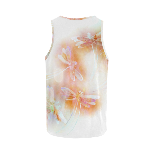 Watercolor dragonfly All Over Print Tank Top for Women (Model T43)