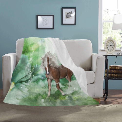 Horse in a fantasy world Ultra-Soft Micro Fleece Blanket 50"x60"